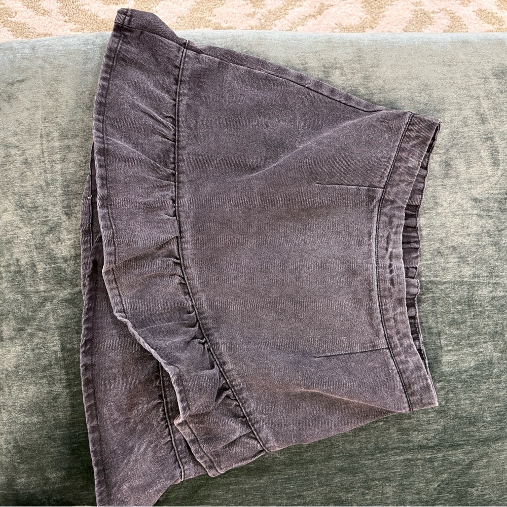 Women's Gray Mini Skirt
